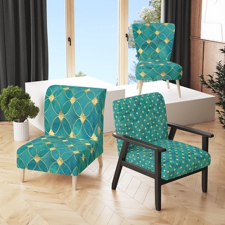 Turquoise accent hotsell chairs with arms