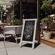 preview thumbnail 101 of 158, Wood A-Frame Magnetic Chalkboard Set-Markers, Stencils, and Magnets 40" x 20" - Graywash