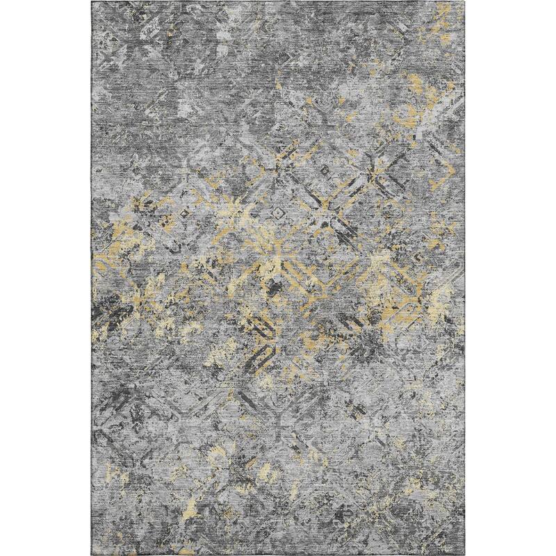 Premium Washable Super Soft Trellis Distressed Mayfield Rug