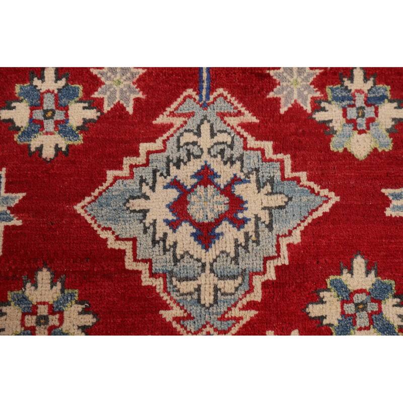 Red Kazak Oriental Area Rug Handmade Wool Carpet - 8'5"x 11'5"