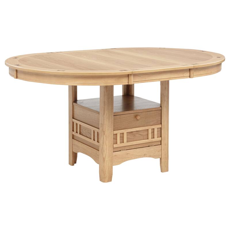 Lavon Oval 60-inch Wood Extension Leaf Dining Table