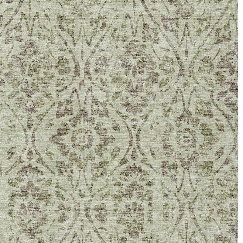 HomeRoots Floral Transitional Rectangle Outdoor Rug