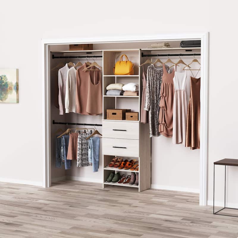 CloseetMaid SuiteSymphony Modern 25-inch Tower 2-Drawer Closet System