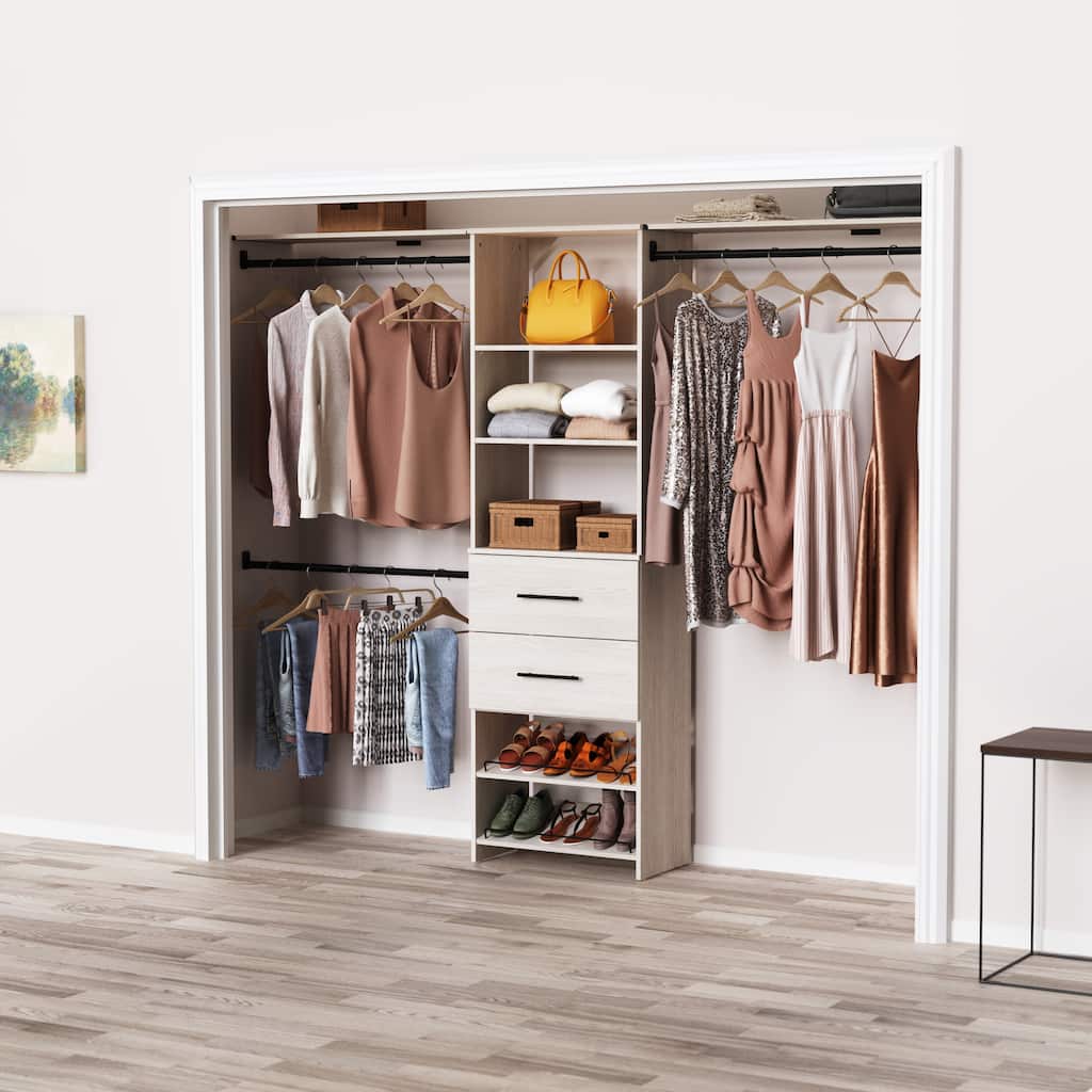 CloseetMaid SuiteSymphony Modern 25-inch Tower 2-Drawer Closet System