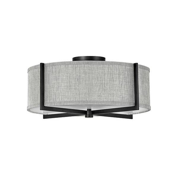 slide 2 of 5, Hinkley Lighting Axis 20" Wide Galerie Semi-Flush Ceiling Fixture with Black