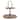 Gibson Home Gracious Dining 2-Tier Round Acacia Wood Serving Tray - 12" x 12" x 13.5"