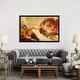 Large Wall Art, Framed Art, Creation Of Adam, by Michelangelo - Bed ...