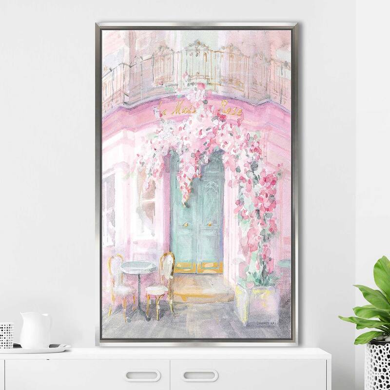 "Pastel Paris IV" Print on Floating Canvas