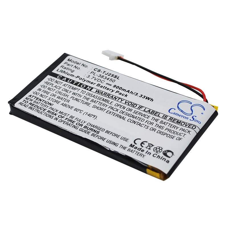 Battery for Sony Clie PEG-TJ25 PEG-TJ35 PL-383450 Pocket PC PDA CS-TJ25SL 900mAh - Black