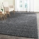 preview thumbnail 54 of 239, SAFAVIEH Santa Monica Shag Einara 2-inch Thick Area Rug 6'7" x 9'6" - Dark Grey - Rectangle