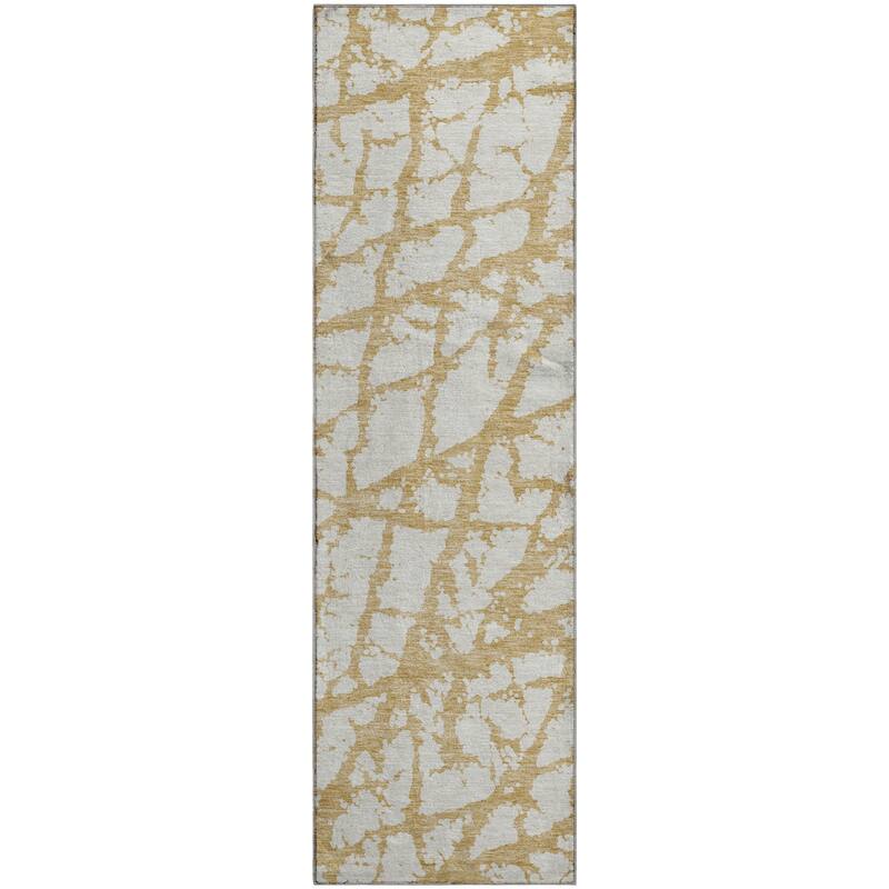 Premium Washable Super Soft Modern Crackle Mayfield Rug