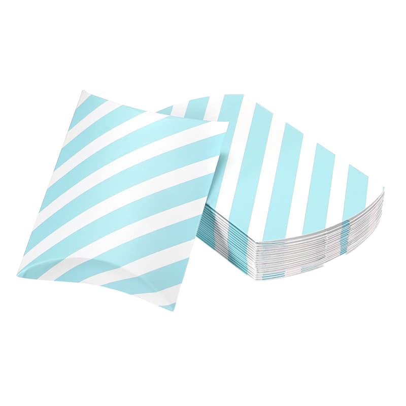 Pillow Boxes, 20Pcs Wedding Gift Boxes 5.5 x 3.9 Inch for Wedding Blue