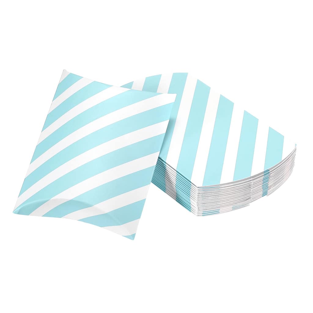 Pillow Boxes, 20Pcs Wedding Gift Boxes 5.5 x 3.9 Inch for Wedding Blue