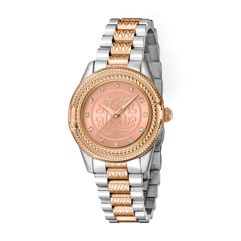Roberto Cavalli Women RC5L063M0095 Quartz Watch - Two-Tone