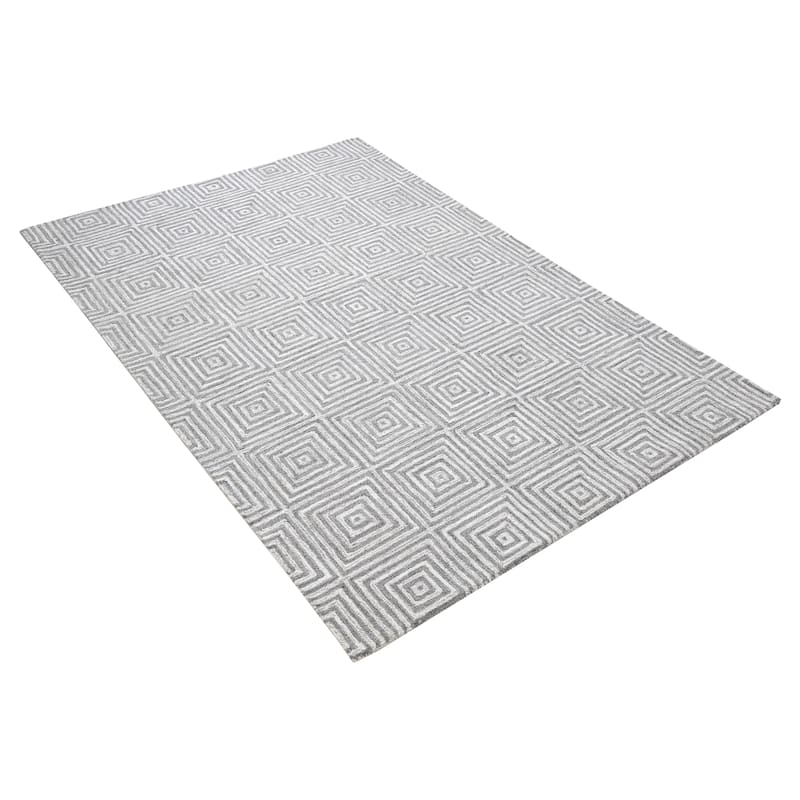 George Towne Living Sara Luxury Handmade Abstract Wool Sara Area Rug