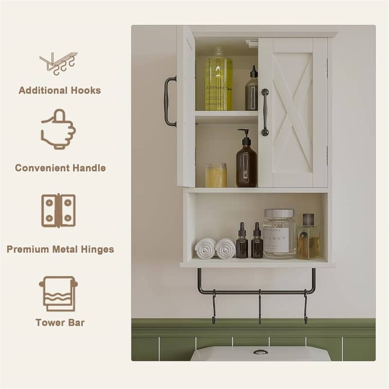 Over The Toilet Storage - 7"D x 15"W x 22"H