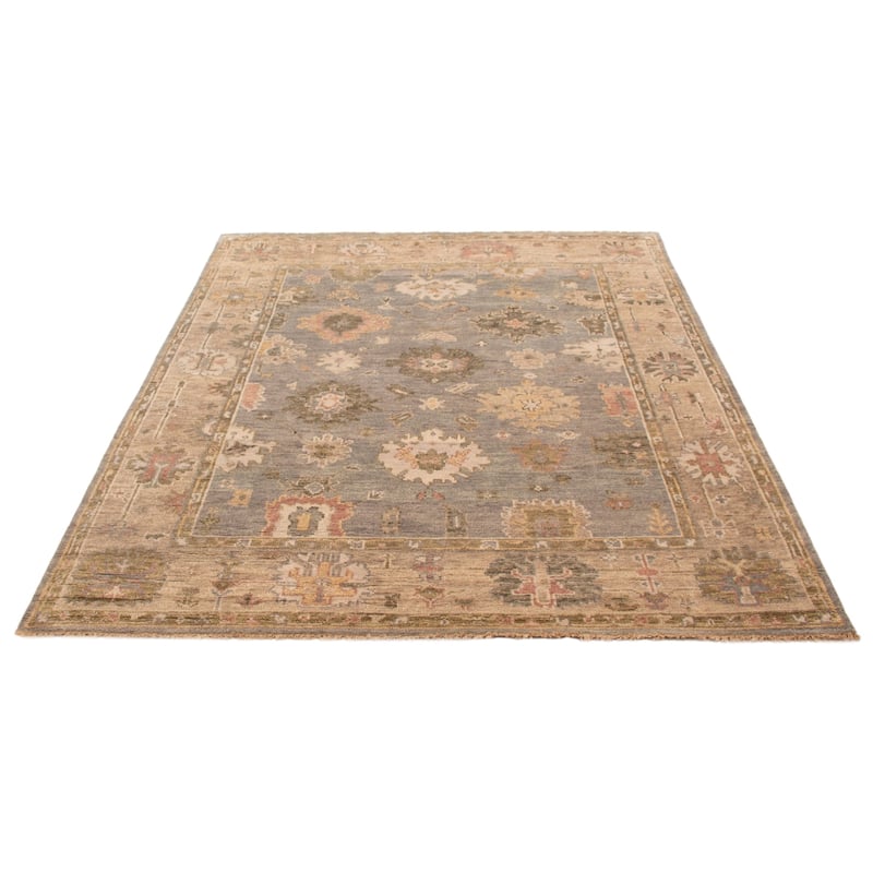 ECARPETGALLERY Hand-knotted Jules Serapi Grey Wool Rug - 7'11 x 9'10