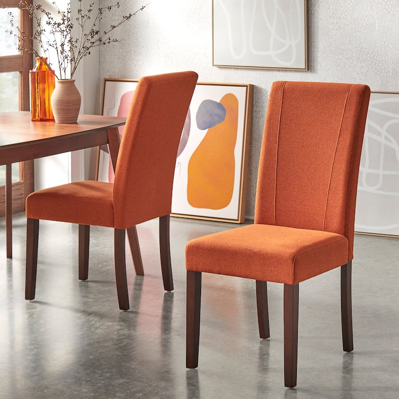Lifestorey Josie Parsons Dining Chair (Set of 2) - Set of 2 - Autumn Orange