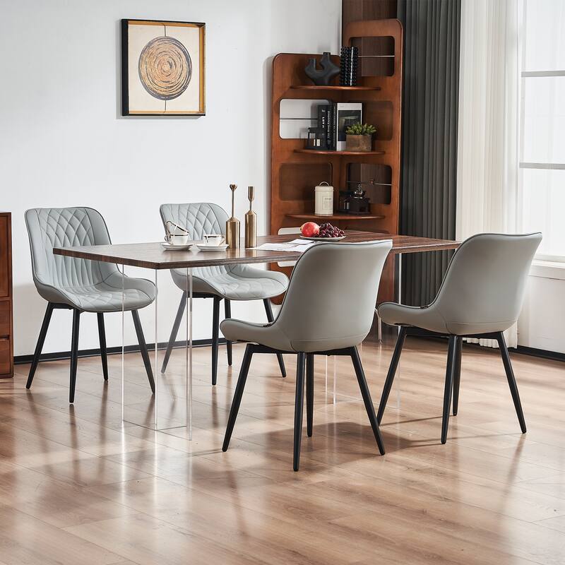 Modern Dining Chairs Set of 2 Upholstered Dining Room Chairs
