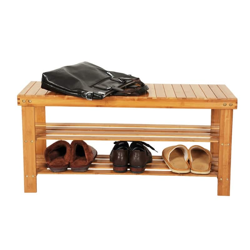 3-Tier Shoe Rack Bench Shoe Storage Organizer Holds Up to 240 lbs