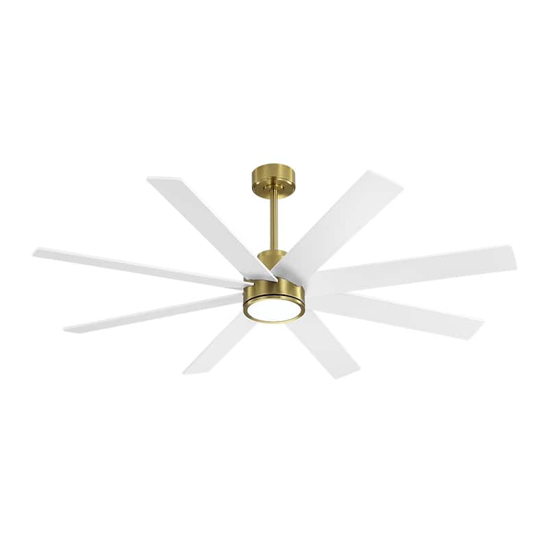 MLiAN 72 in. 8 Plywood Blades Indoor LED Ceiling Fan With Remote......