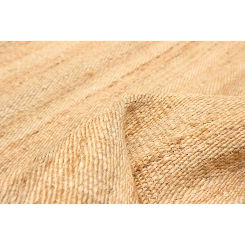 ECARPETGALLERY Flat-Weave Palas Denizli Tan Jute Kilim - 4'5 x 8'10