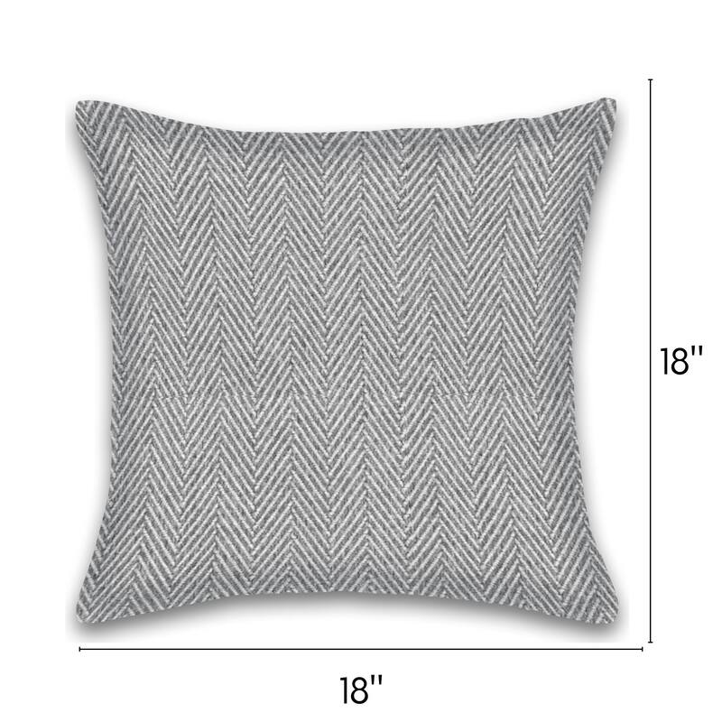 Fabstyles Herringbone Stripe Set of 2 Cotton Throw Pillows