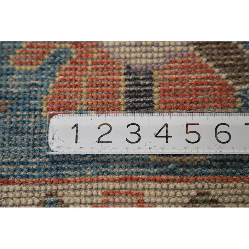 Beige Oushak Oriental Area Rug Hand-Knotted Wool Carpet - 7'10"x 10'0"
