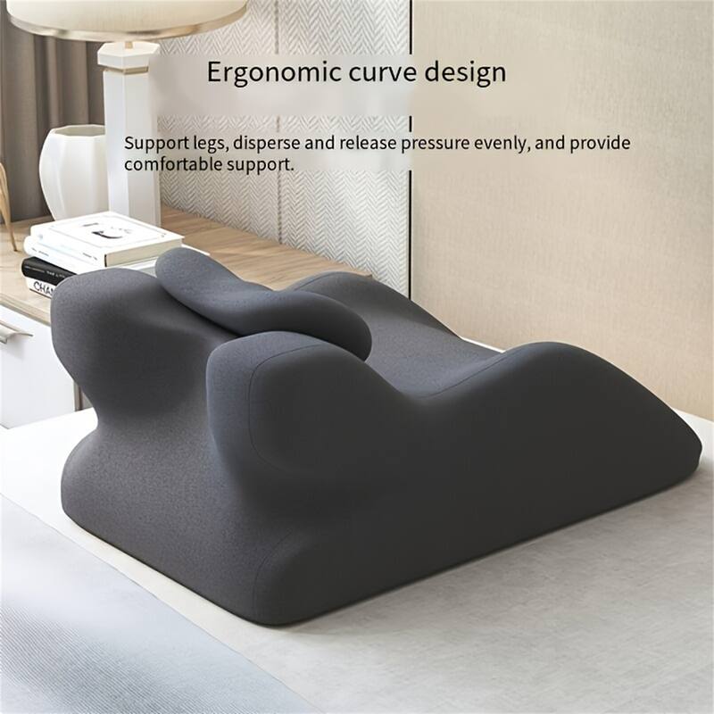 Multifunctional Ergonomic Spinal Posture Support & Multi-Functional Bed Pillow Dark Grey - Dark Grey