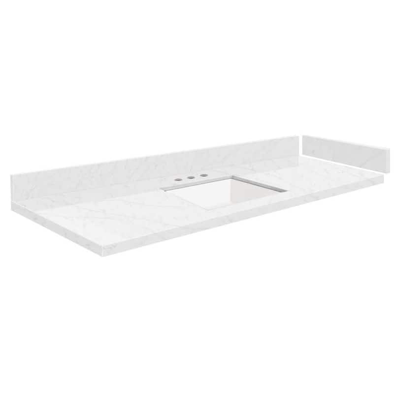 Transolid VT57.75x22-1KU-8 Silestone 58" Quartz Vanity Top with
