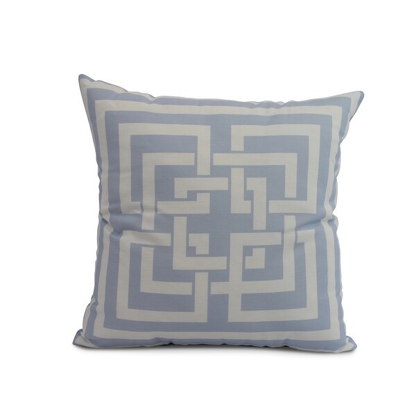 26 x 26 inch Greek New Key Geometric Print Pillow Bed Bath