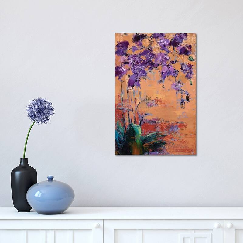 iCanvas "Purple Orchid" by Olena Bogatska Canvas Print - 18x12x1.5