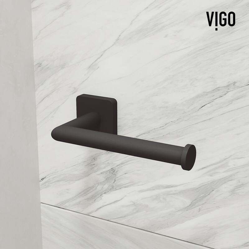VIGO Satro 3-Piece Bathroom Hardware Accessory Set with 24 in. Towel Bar, Toilet Paper Holder, Hand Towel Holder