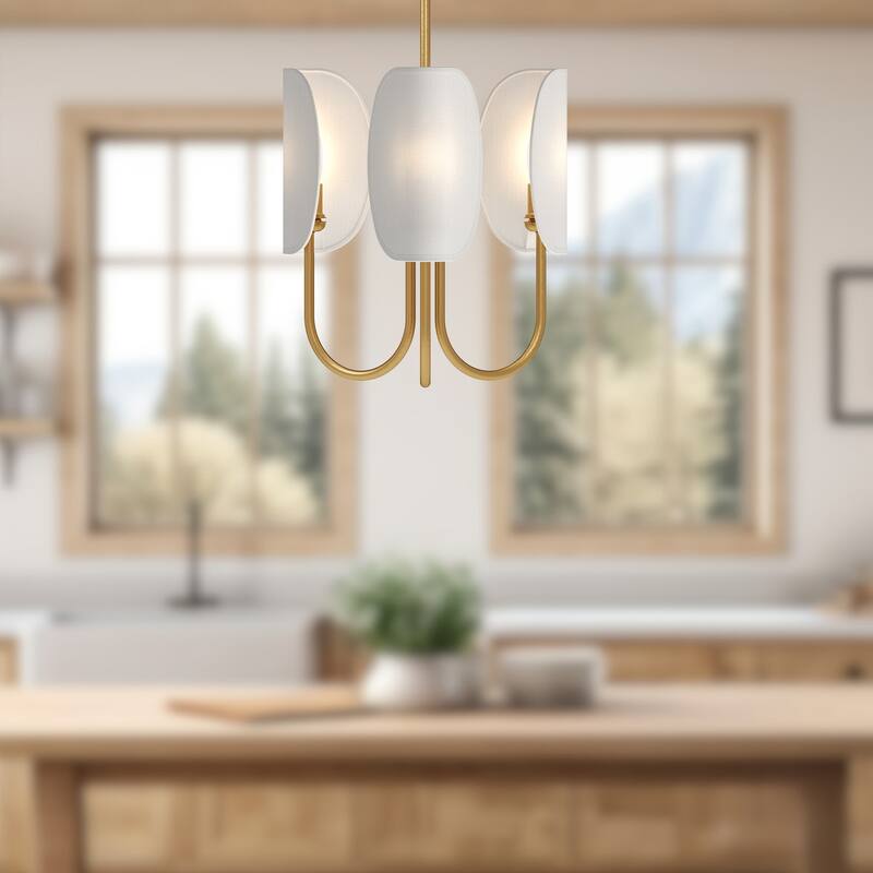 Alora Lighting CH450715 Seno 3 Light 15" Wide Chandelier