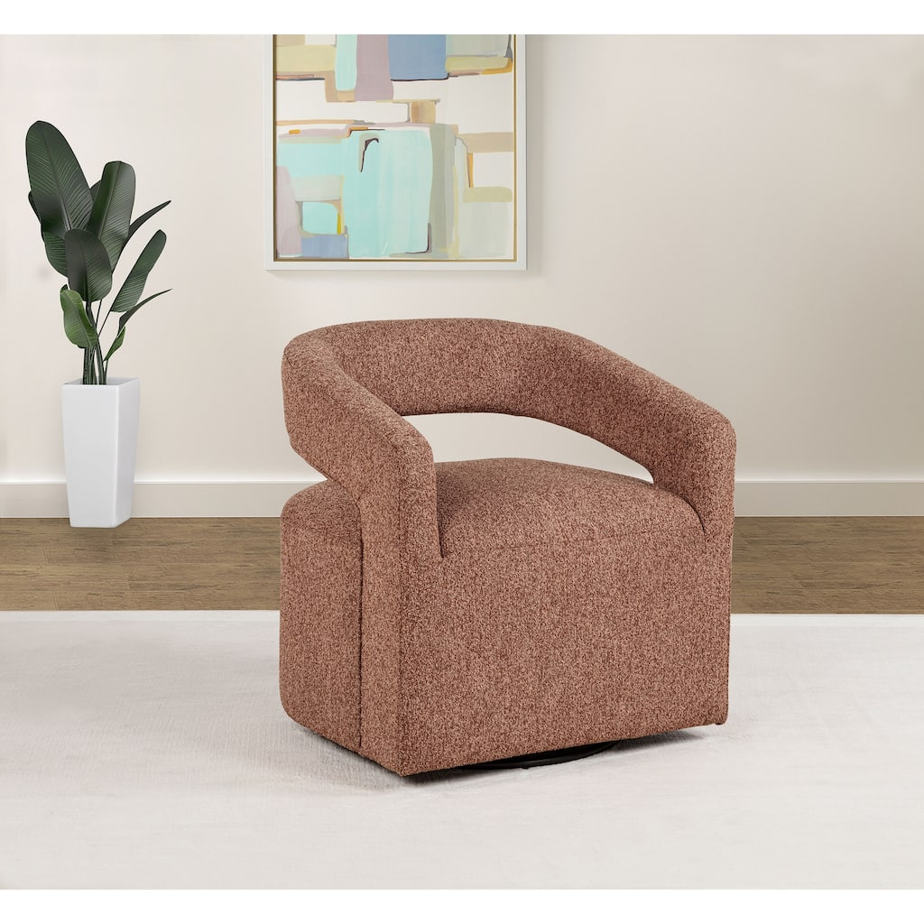 Westhill Boucle Upholstered Swivel Accent Chair - 28.25" x 25" x 29"