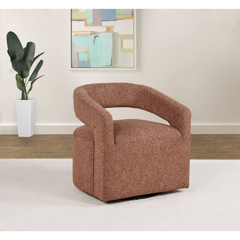 Westhill Boucle Upholstered Swivel Accent Chair - 28.25" x 25" x 29"
