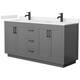 Option Dark Gray / White Quartz Top / Matte Black