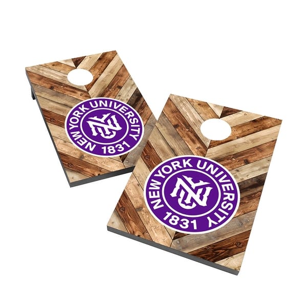 slide 2 of 5, New York University Violets 2x4 Cornhole Bag Toss Game
