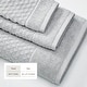 preview thumbnail 133 of 193, Linery & Co. Cotton Diamond Waffle Texture Bath Towels.