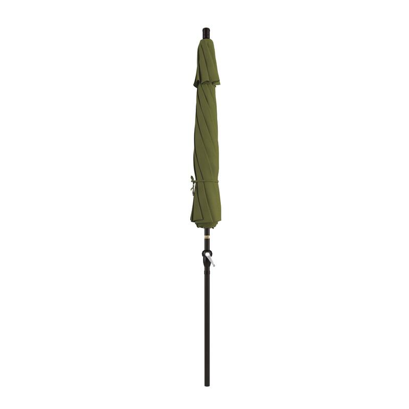 California Umbrella 9' Rd Alum Crank Open Auto Tlit Patio Umbrella
