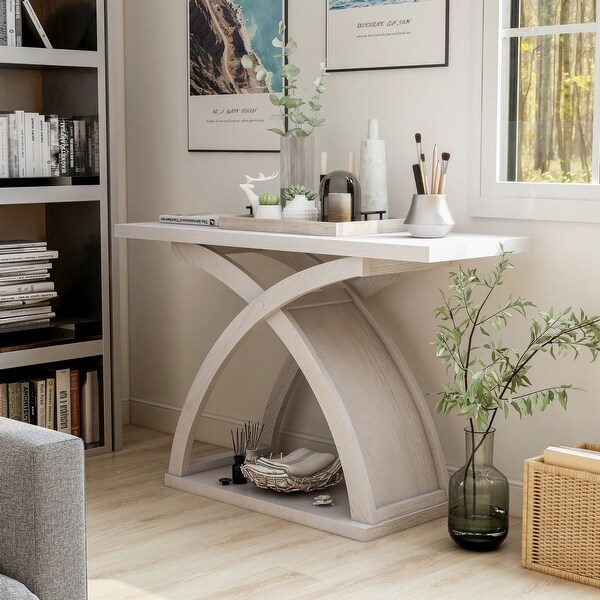 Furniture of America Moa Contemporary Wood Sofa Table. Opens flyout.