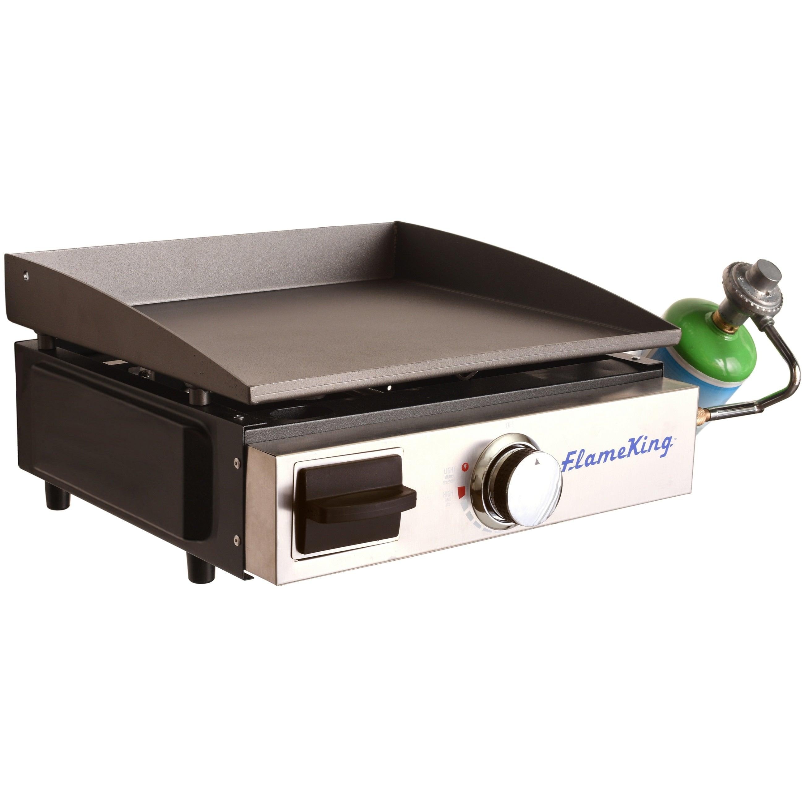 Flame King Flat Top Portable Propane Cast Iron Grill Griddle 17 inch Bed Bath Beyond 39047235