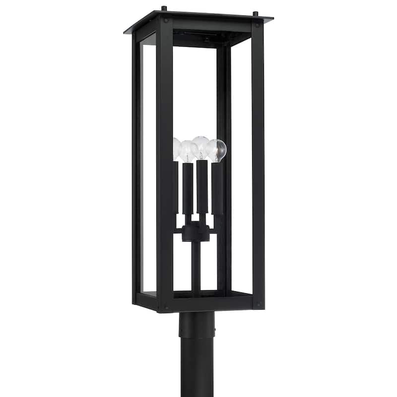 Hunt 4-Light Outdoor Post-Lantern - 11"W x 29"H
