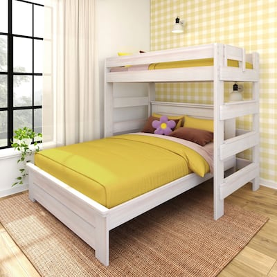 Max and Lily Farmhouse Twin over Queen L Shaped Bunk Bed