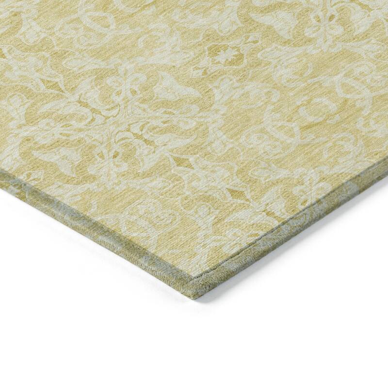 HomeRoots Medallion Transitional Rectangle Outdoor Rug