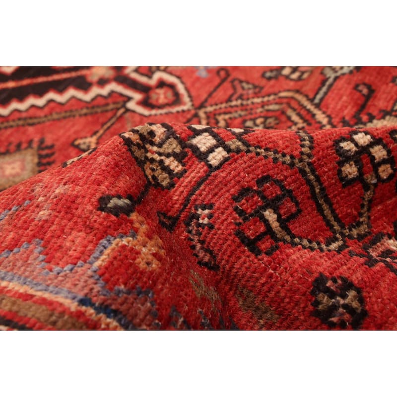 ECARPETGALLERY Hand-knotted Andelz Red Wool Rug - 3'10 x 7'3