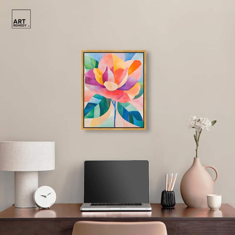 Ail Geofloral I Canvas by Art Remedy