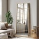 preview thumbnail 3 of 5, Modern Iron Window Pane Black & Gold Decorative Wall Mirror. - 69*30