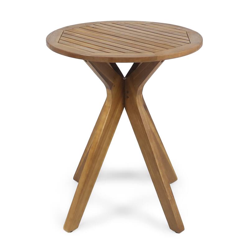 Stamford Outdoor Bistro Table with X Legs by Christopher Knight Home