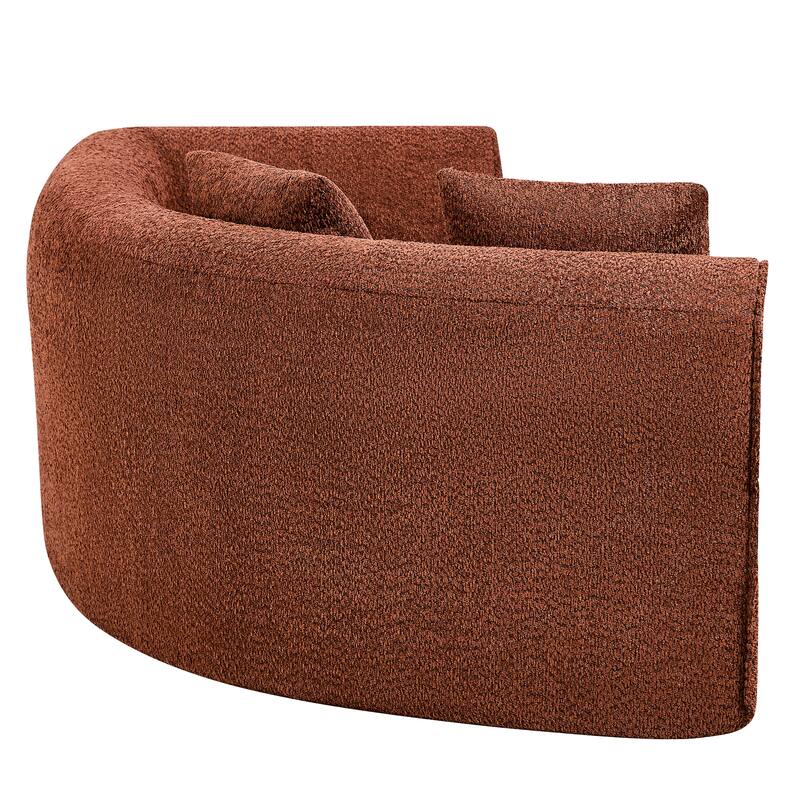 Christopher Knight Home - Curved Modular 110" Upholstered Sectional Sofa